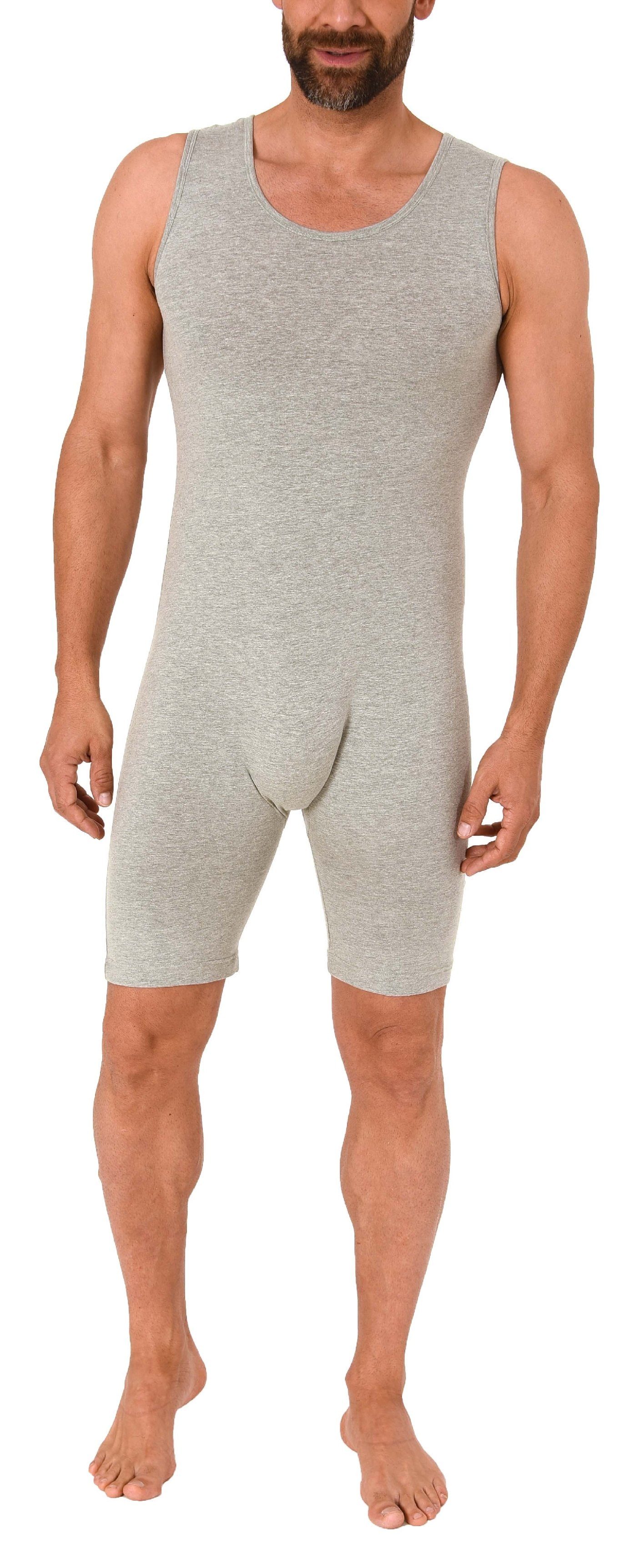 Normann Care Pyjama Pflegebody Ärmellos UNISEX Pflegeoverall mit Rückenreißverschluss