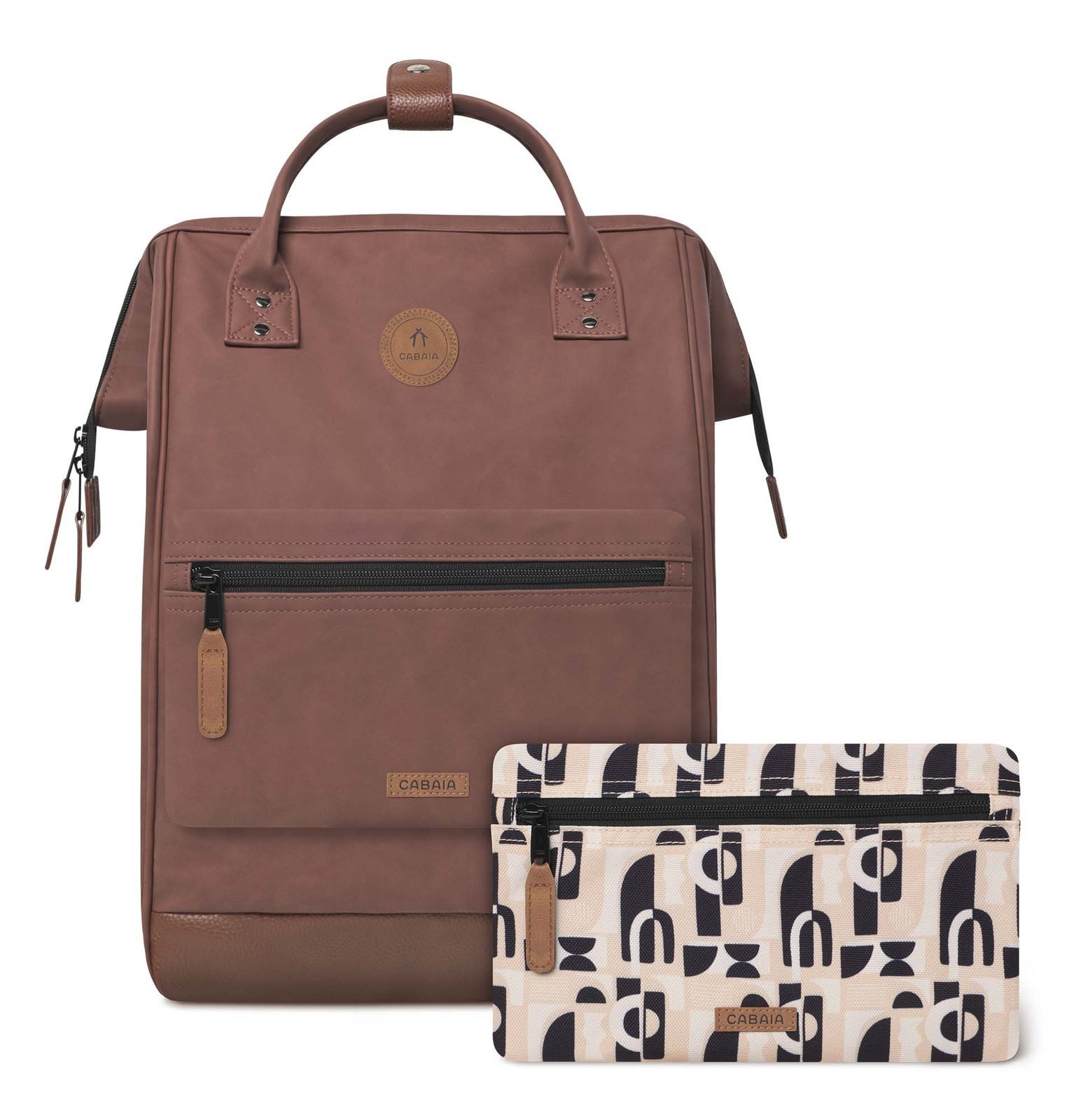 CABAIA Rucksack Vegan Nubuck Backpack (Set, 3-tlg) günstig online kaufen