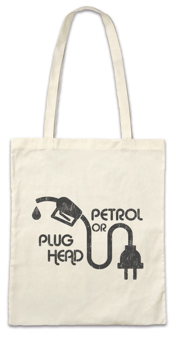 Beuteltasche Petrol Or Plug Head Stofftasche Race Racing Car Auto Driver Racer