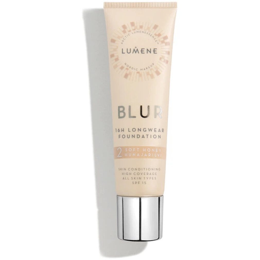 Lumene Foundation Blur Smoothing Foundation für alle Hauttypen SPF15 2 Soft Honey