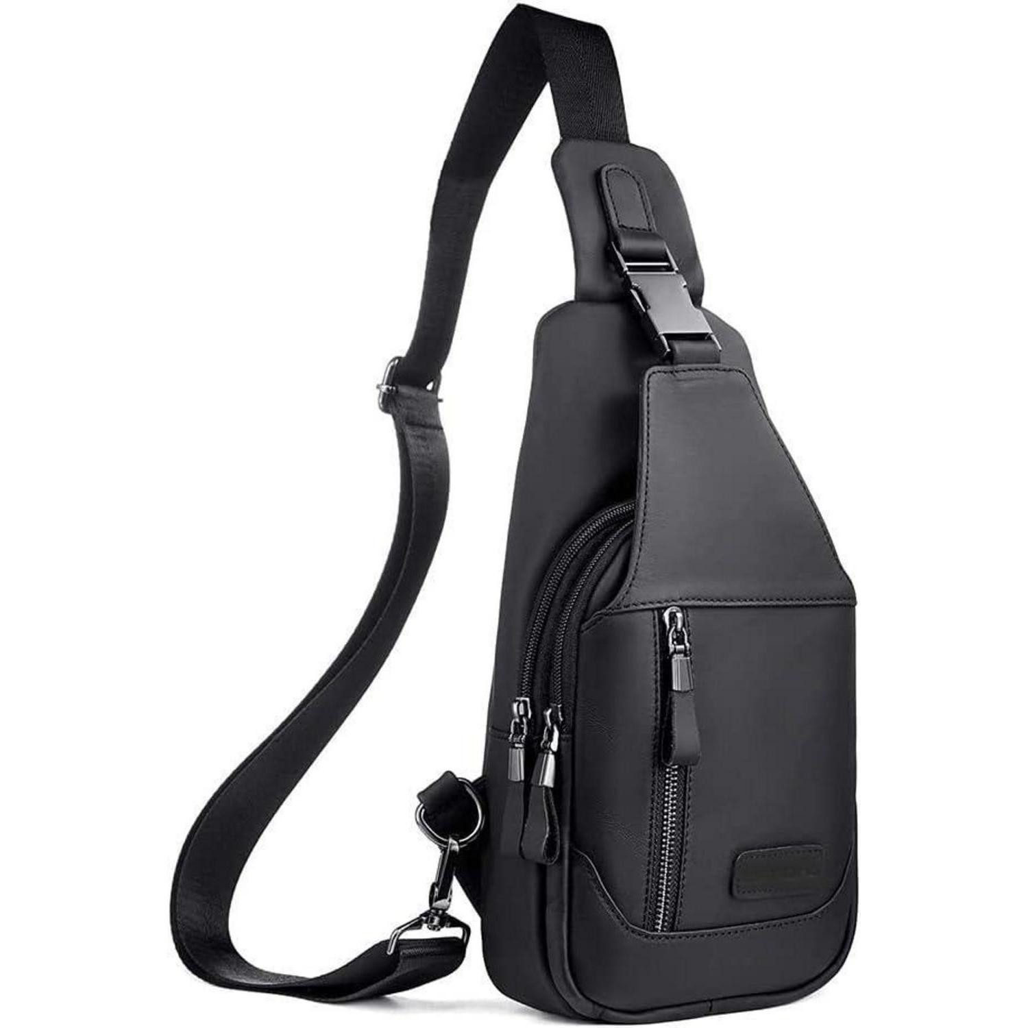 LuxusKollektion Freizeitrucksack Herren Brusttasche Echtes Leder günstig online kaufen