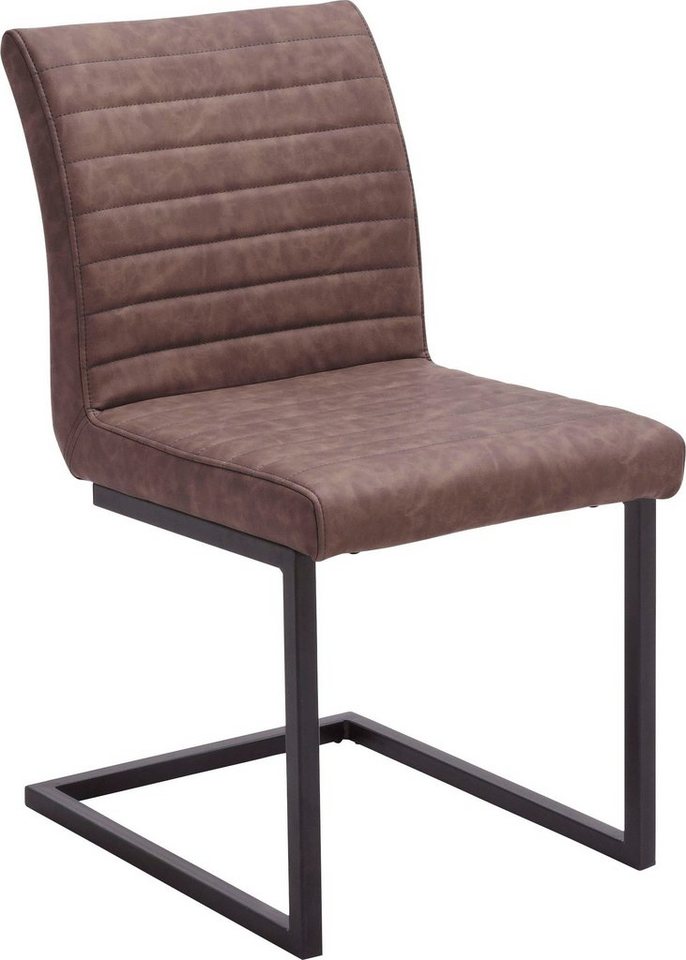 MCA furniture Esszimmerstuhl Kian (Set, 2 St), Vintage Kunstleder mit oder  ohne Armlehne, Stuhl belastbar bis 120 kg