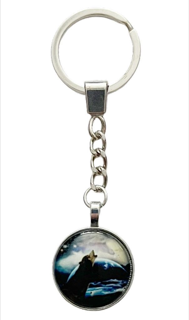Westernlifestyle Schlüsselanhänger Moon Wolf Collection Schlüsselanhänger Wolf Motiv