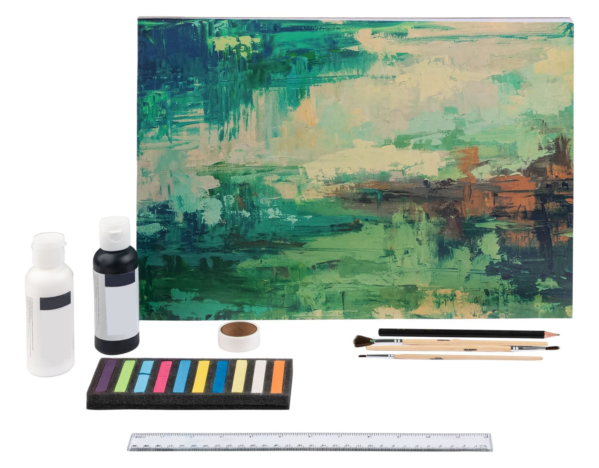 Crelando Buntstift Malen HomeArtist Artnight weiches Pastell-/Acrylmalerei Set