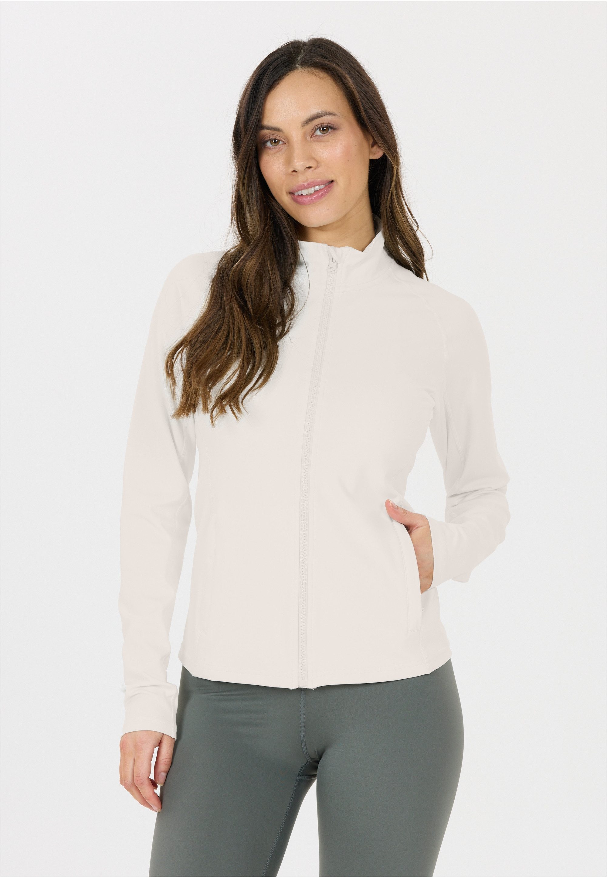 ATHLECIA Outdoorjacke Krosa mit Vollreißverschluss und Flatlock-Nähten günstig online kaufen