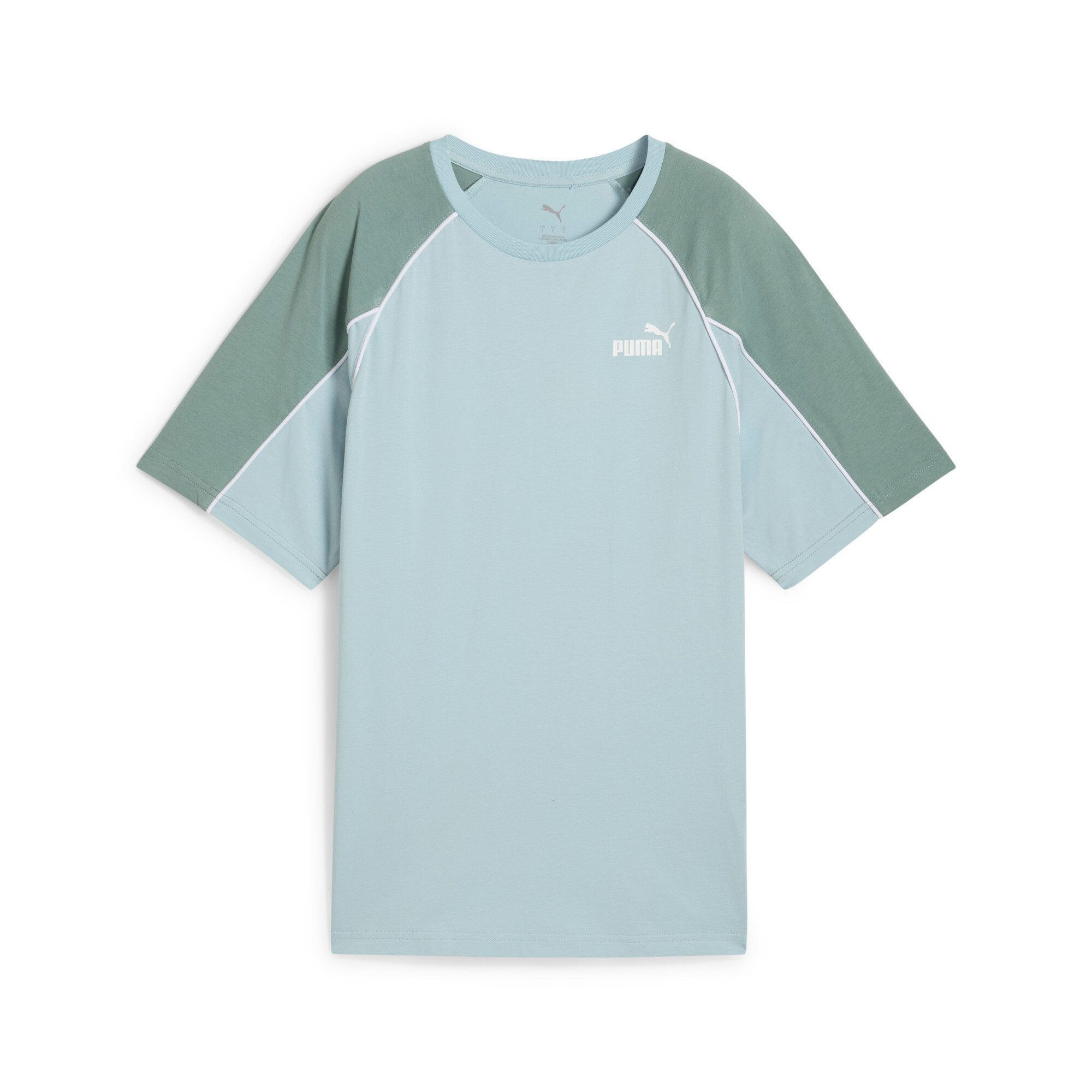 PUMA T-Shirt SPORT RELAXED TEE Kurzarm, Rundhalsausschnitt, mit Logo-Gummidruck, mit Paspelierung