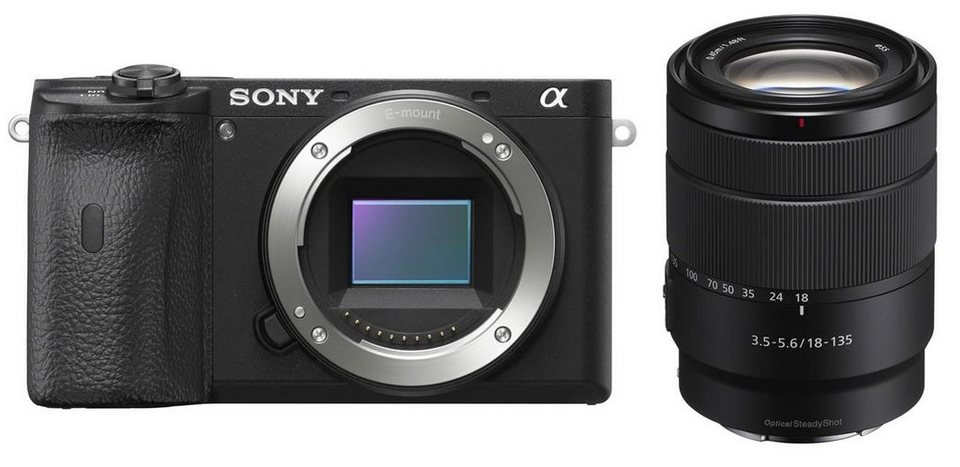 Sony Alpha 6600 + SEL18135 Systemkamera (SEL18135, 24,2 MP, Bluetooth, NFC,  WLAN (Wi-Fi), Bajonettanschluss: Sony E