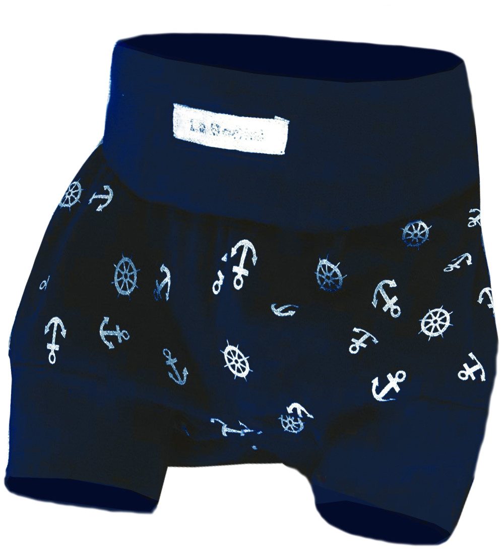 Shorts Baby und Kinder Shorts Pumphose in Blau mit Anker kurze Hose
