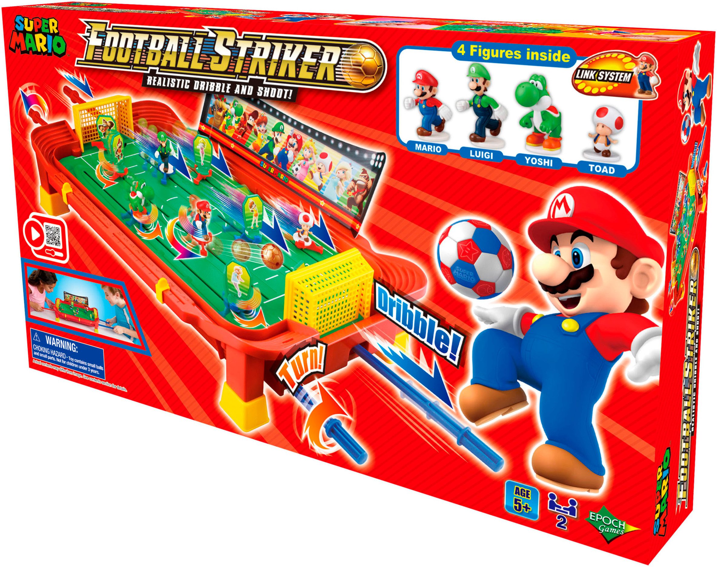 EPOCH Games Spiel Super Mario™ Football Striker, Familienspiel