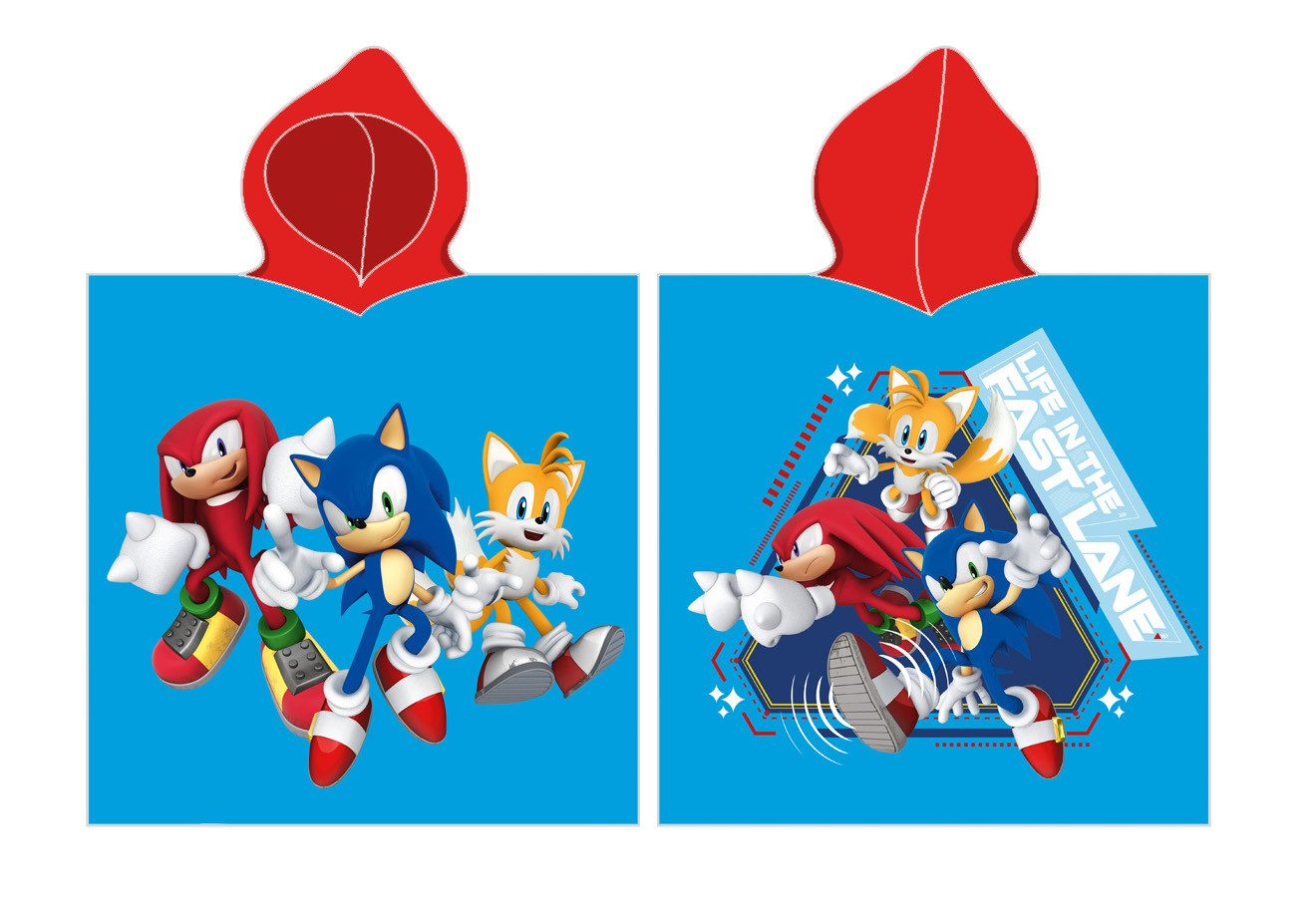 Sonic SEGA Kapuzenhandtuch Sonic Poncho Strandtuch günstig online kaufen