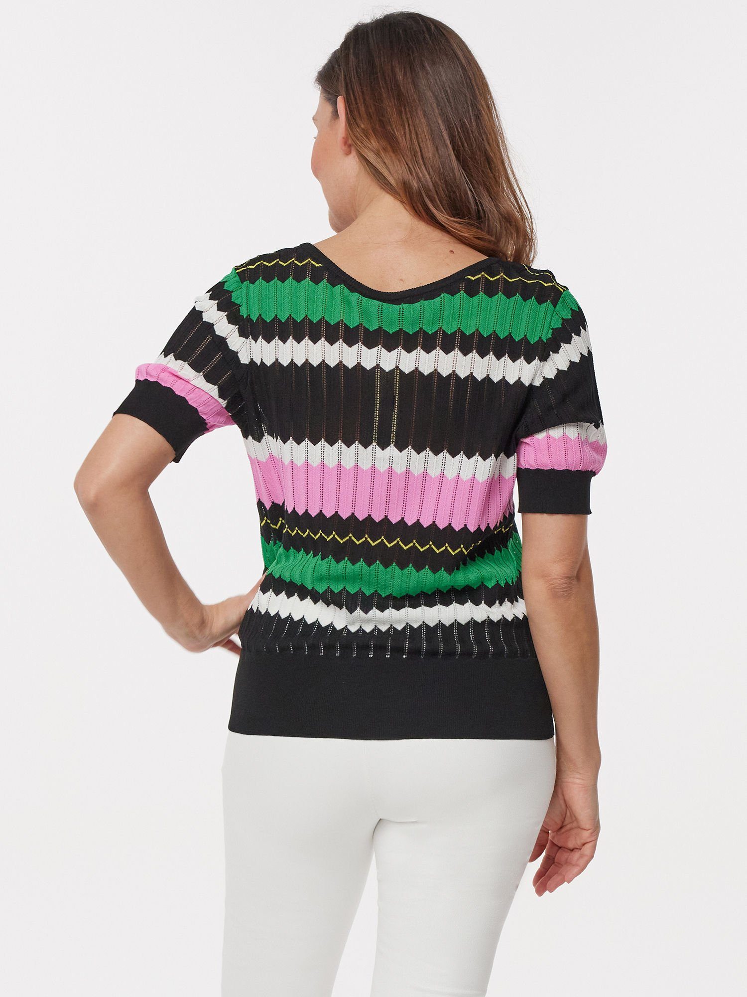 MONACO blue Strickpullover mit Puffärmeln