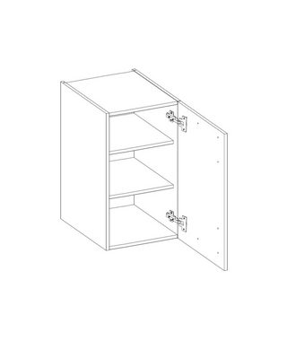 Küchen-Preisbombe Hängeschrank 60 cm Eiche Artisan + Weiß Hochglanz Küchenzeile Küchenblock Küche