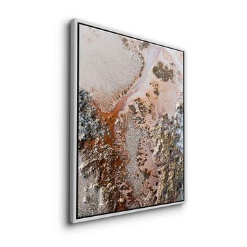 DOTCOMCANVAS® Leinwandbild Conection, Leinwandbild Conection weiß braun abstrakte Kunst moderne Kunst