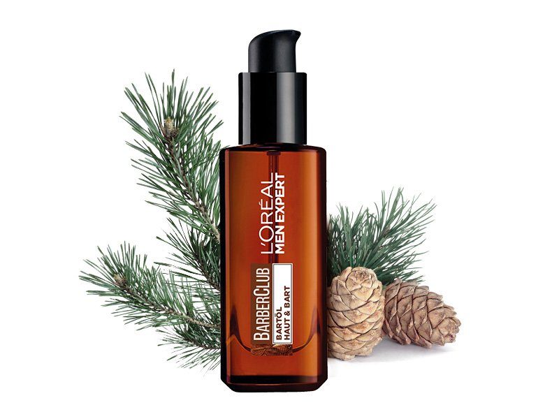 L'ORÉAL PARIS MEN EXPERT Bartöl BARBER CLUB HAUT & BART, mit Zedernholzöl