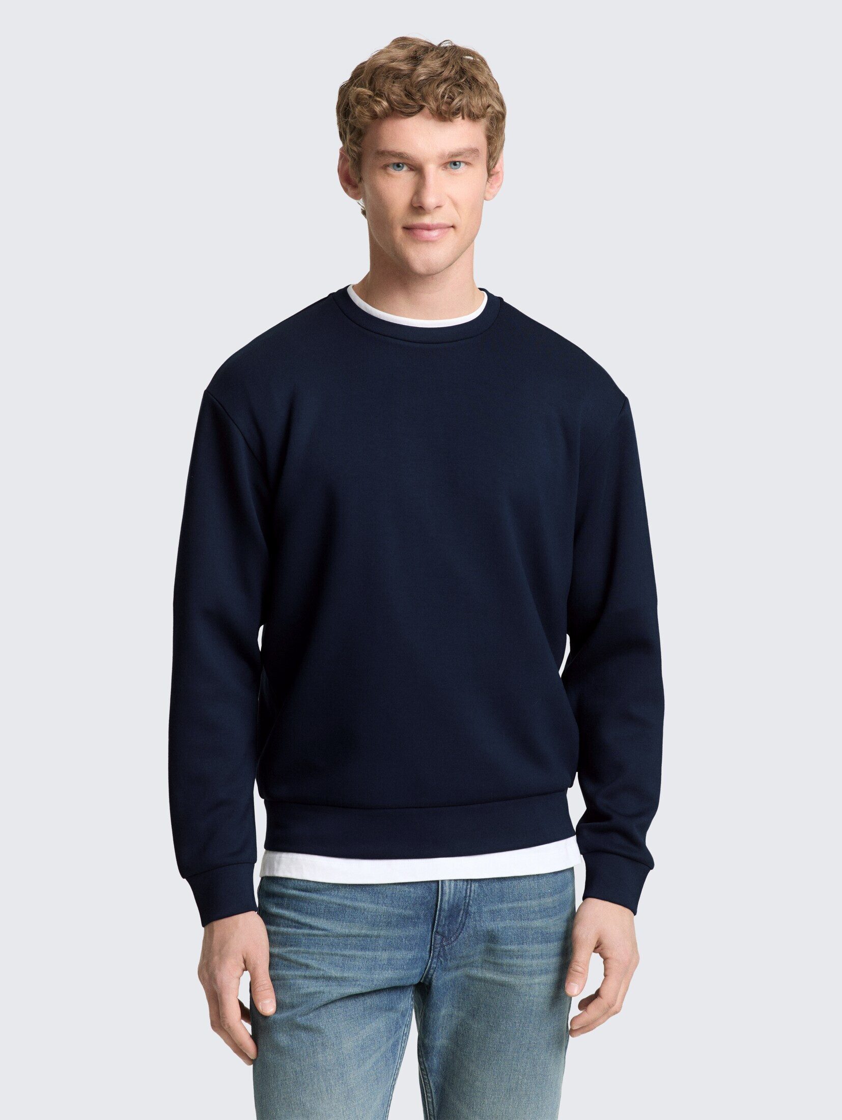 TOM TAILOR Denim Sweatshirt Strick & Sweatshirts Basic Scuba Sweatshirt