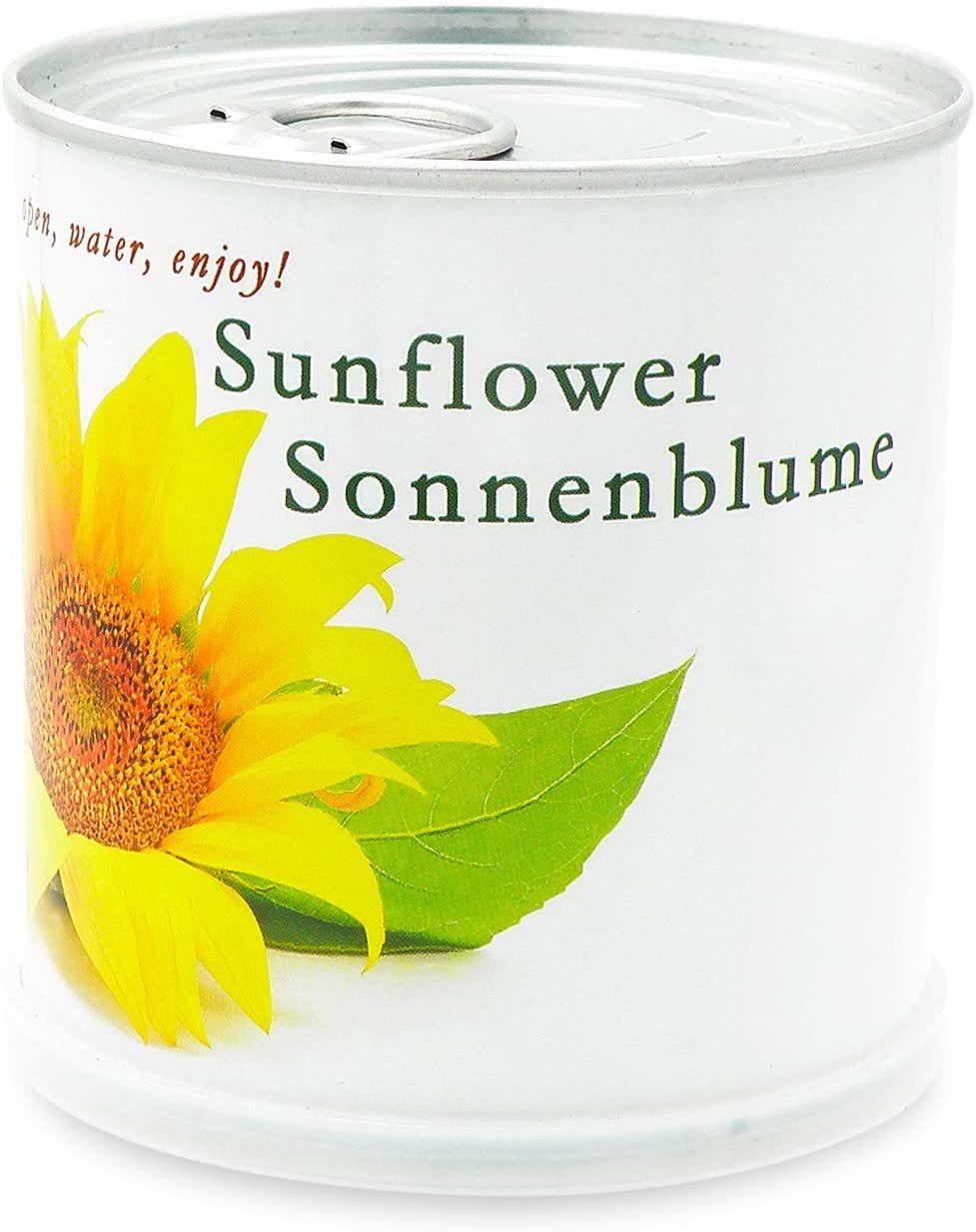 Weiß Blumen Dose Sonnenblumen - Anzuchttopf MacFlowers® der in