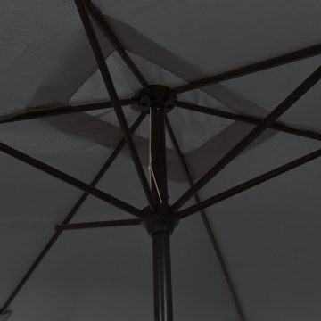 vidaXL Balkonsichtschutz Sonnenschirm mit Metall-Mast 300 x 200 cm Anthrazit