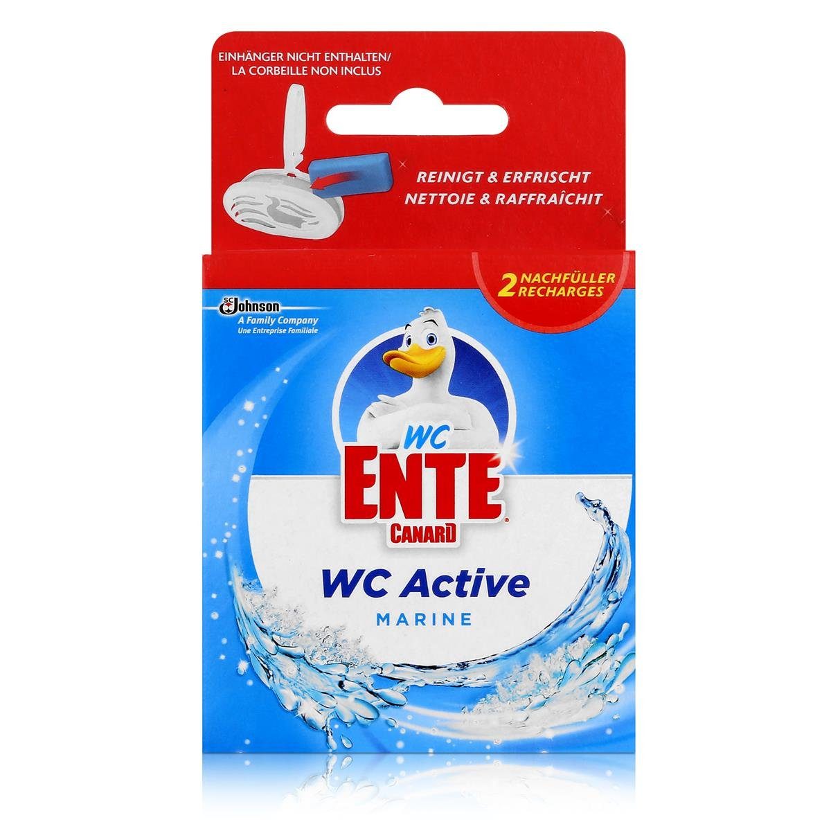 WC Ente WC Ente WC-Reiniger Einhänger Nachfüller (1er 2x40g für Pack) WC-Stein Marine