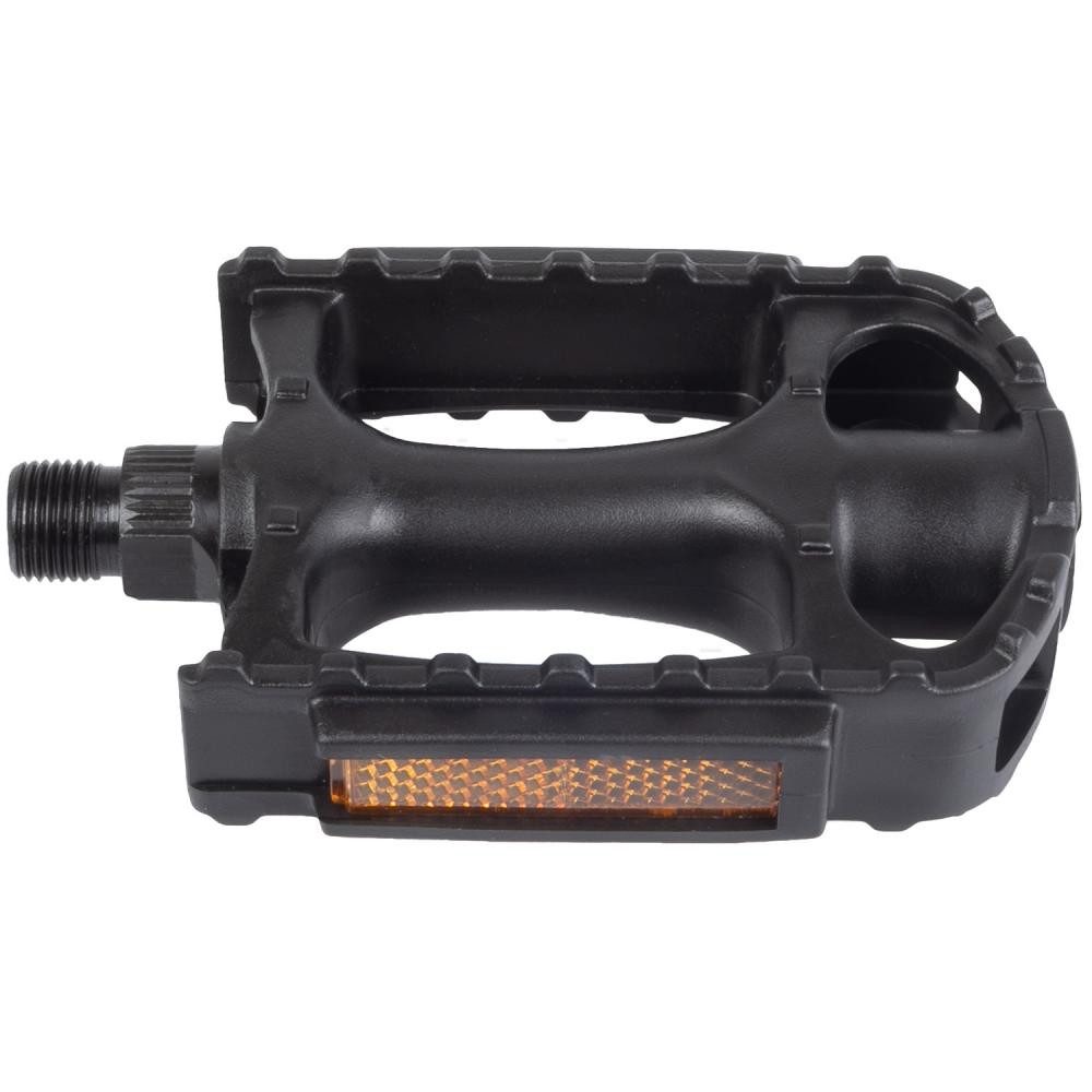 M-Wave Plattformpedale M-WAVE Steady-K3 Pedal 1 Paar schwarz - Thermokunststoffkörper mit sta