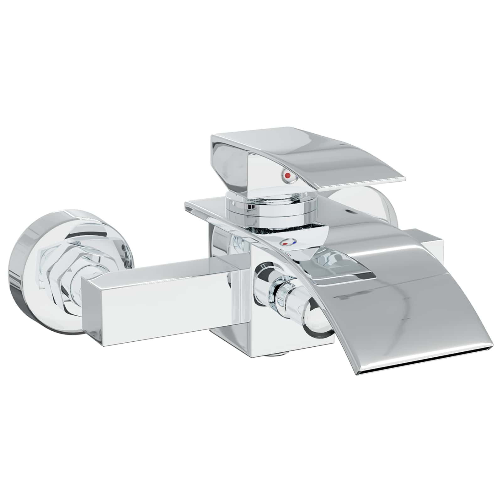 vidaXL Regenduschkopf Duschmischer Chrom G 1 / 2 Zoll