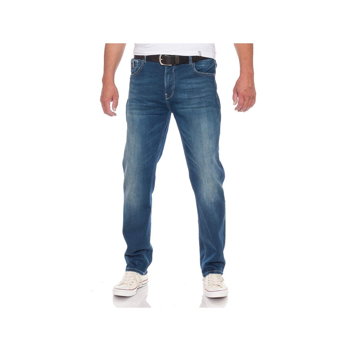 Mod 8 5-Pocket-Jeans blau (1-tlg) | Straight-Fit Jeans