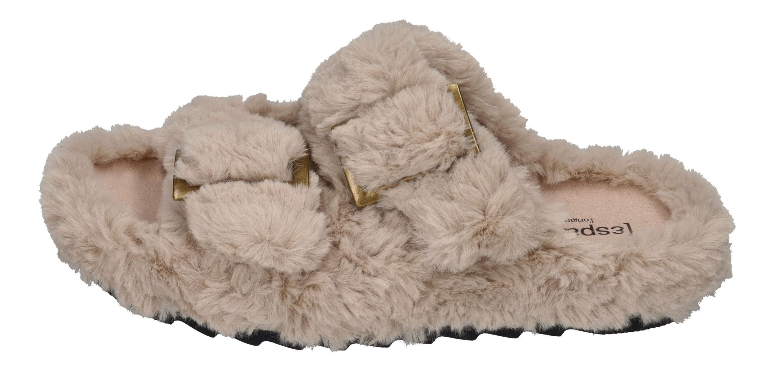 espadrij l´originale CLAQUETTE FUZZY Hausschuh Beige