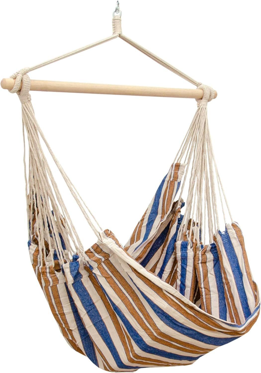 AMANKA Hängestuhl für 2 Personen: XXL Outdoor Hängesessel bis 150 kg - Garten und Balkon, 185 x 130 cm Hängesitz für Kinder und Erwachsene - 360° Relaxsessel