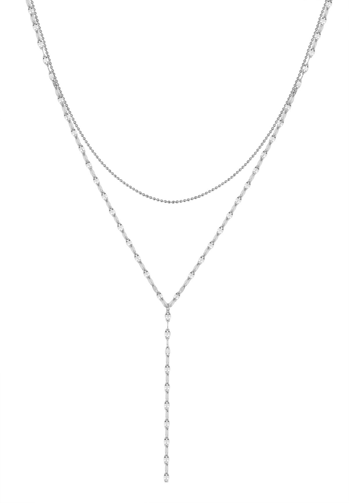 Hey Happiness Statementkette Vergoldete Y Layer Damen aus Edelstahl, Doppel günstig online kaufen