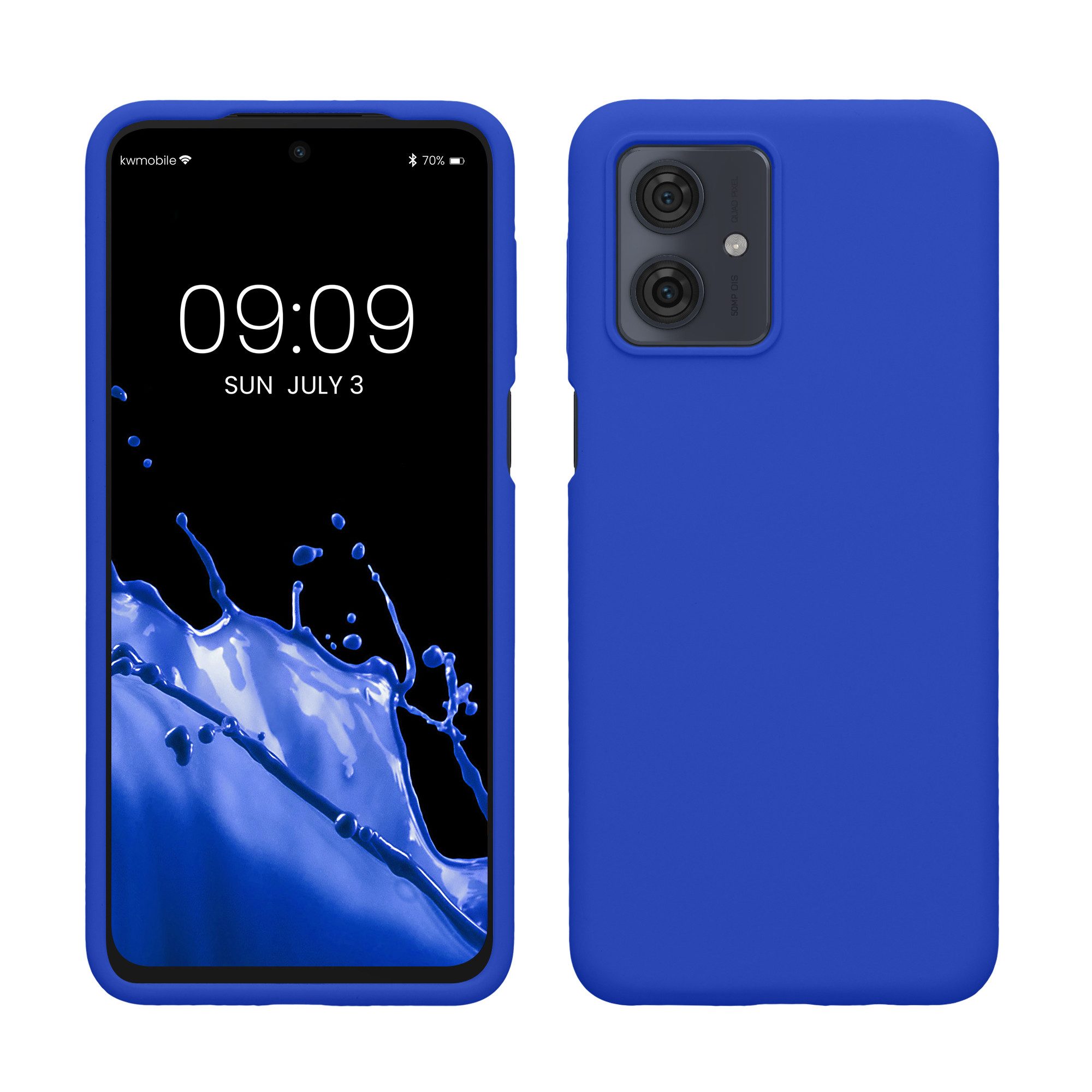 kwmobile Handyhülle Handyhülle für Motorola Moto G54 5G Hülle, Weiches Handy Silikon Case - Schutzhülle Cover