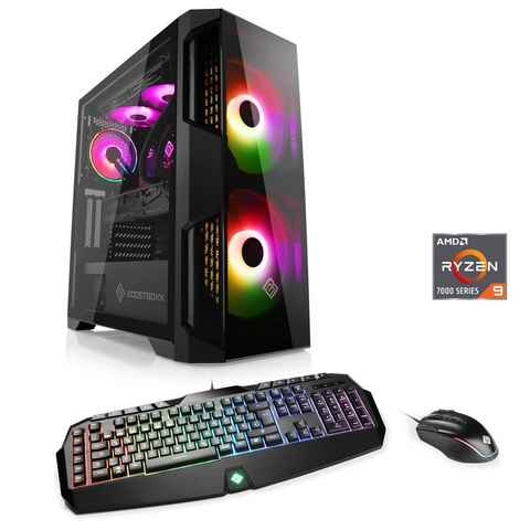 CSL Aqueon A99347 Extreme Edition Gaming-PC (AMD Ryzen 9 7950X3D, NVIDIA GeForce RTX 4070, 32 GB RAM, 1000 GB SSD, Wasserkühlung)
