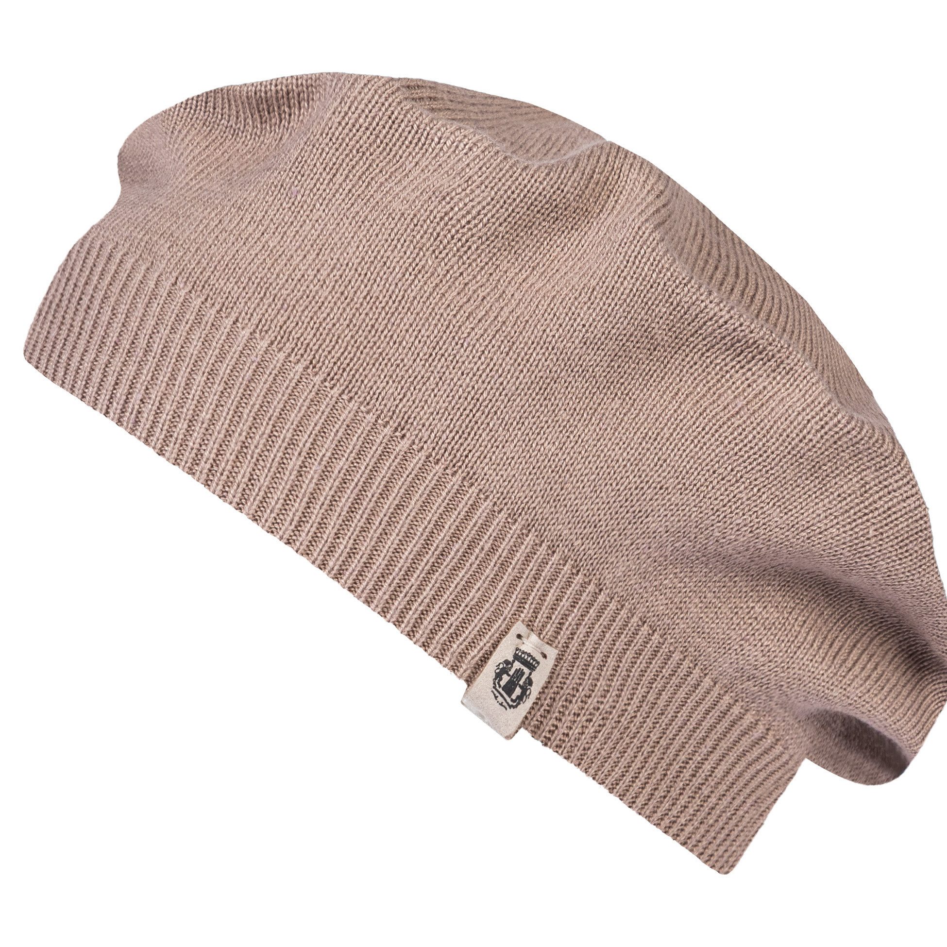 Roeckl Strickmütze CALAIS/LIGHT BAMBOO BASKE Baskenmütze aus Baumwolle