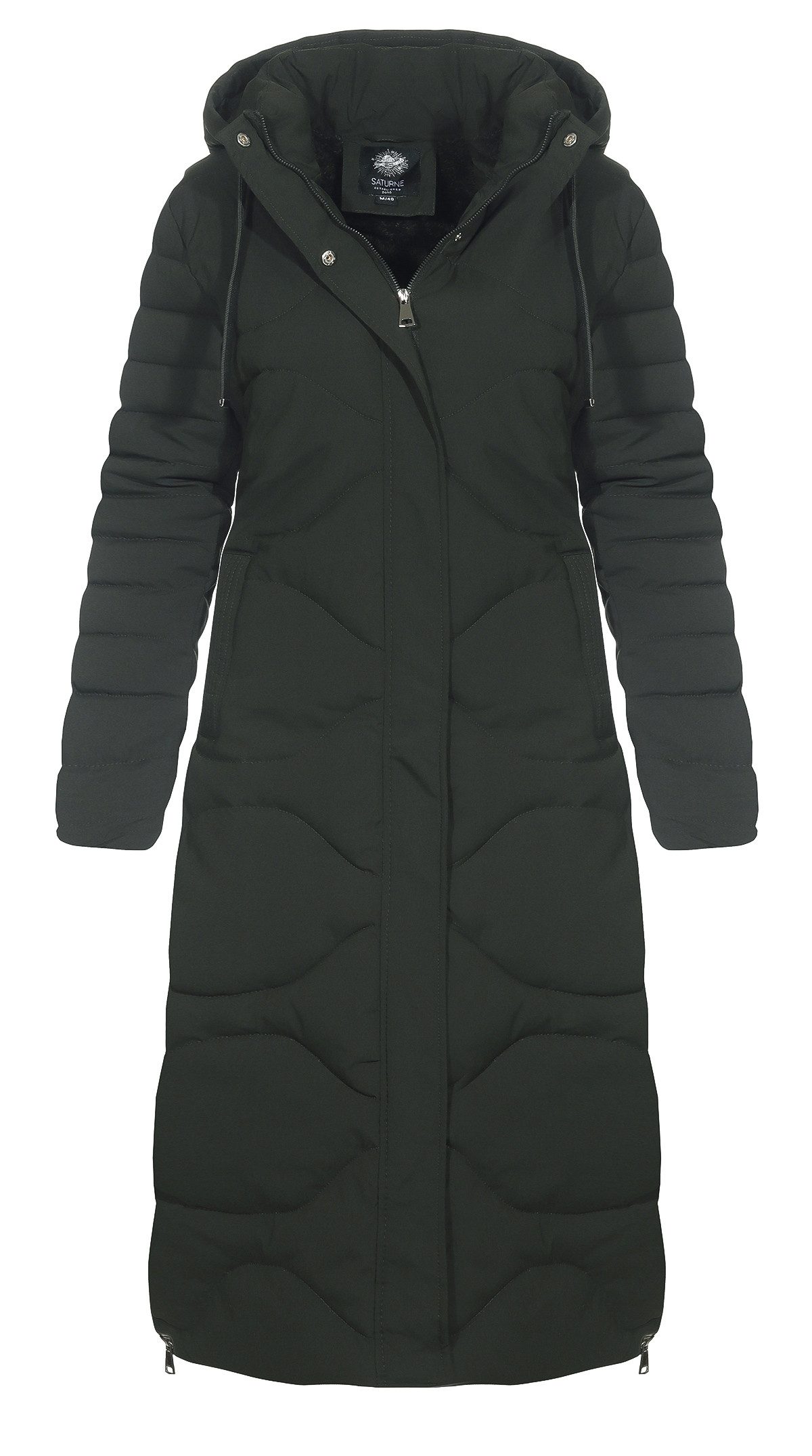 Aurela Damenmode Steppmantel Damen Wintermantel Wellen-Steppung Teilgefütte günstig online kaufen