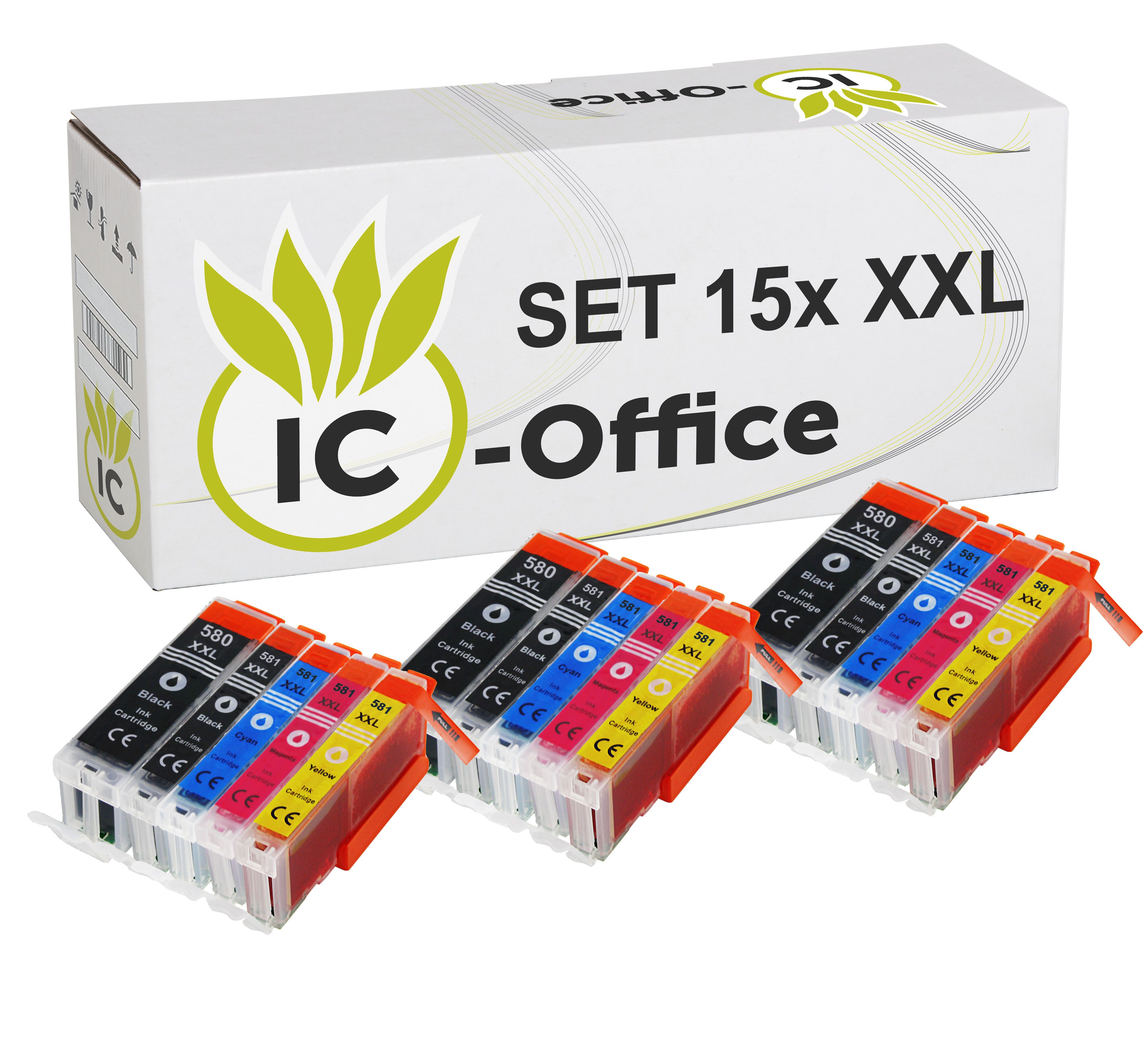 Canon Canon Pixma TS705a Tintenstrahldrucker mit 15 kompatiblen XXL Patronen Tintenstrahldrucker