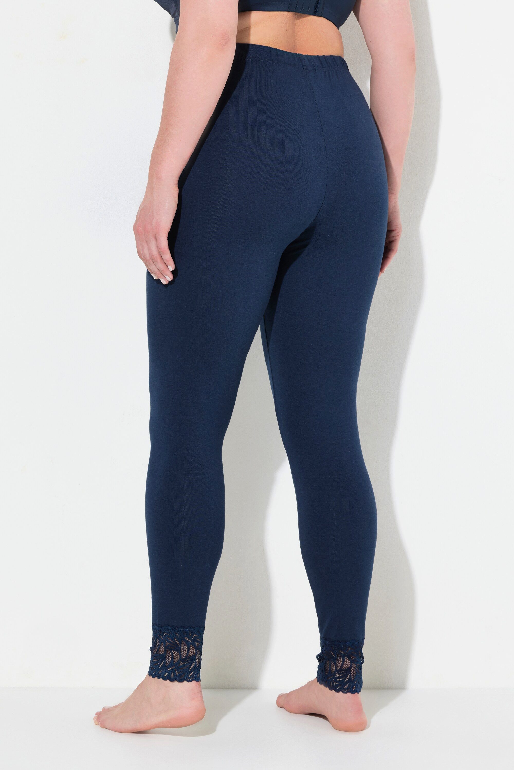 Ulla Popken Funktionshose Leggins Spitzensaum