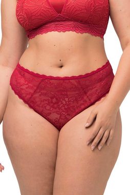 Ulla Popken Slip Strings 3er-Pack transparente Vollspitze