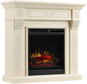 Dimplex Elektrokamin Beethoven Antique XHD23, cremeweiß, mit Fernbedienung, Heizung, Optiflamet® Flammeneffekt