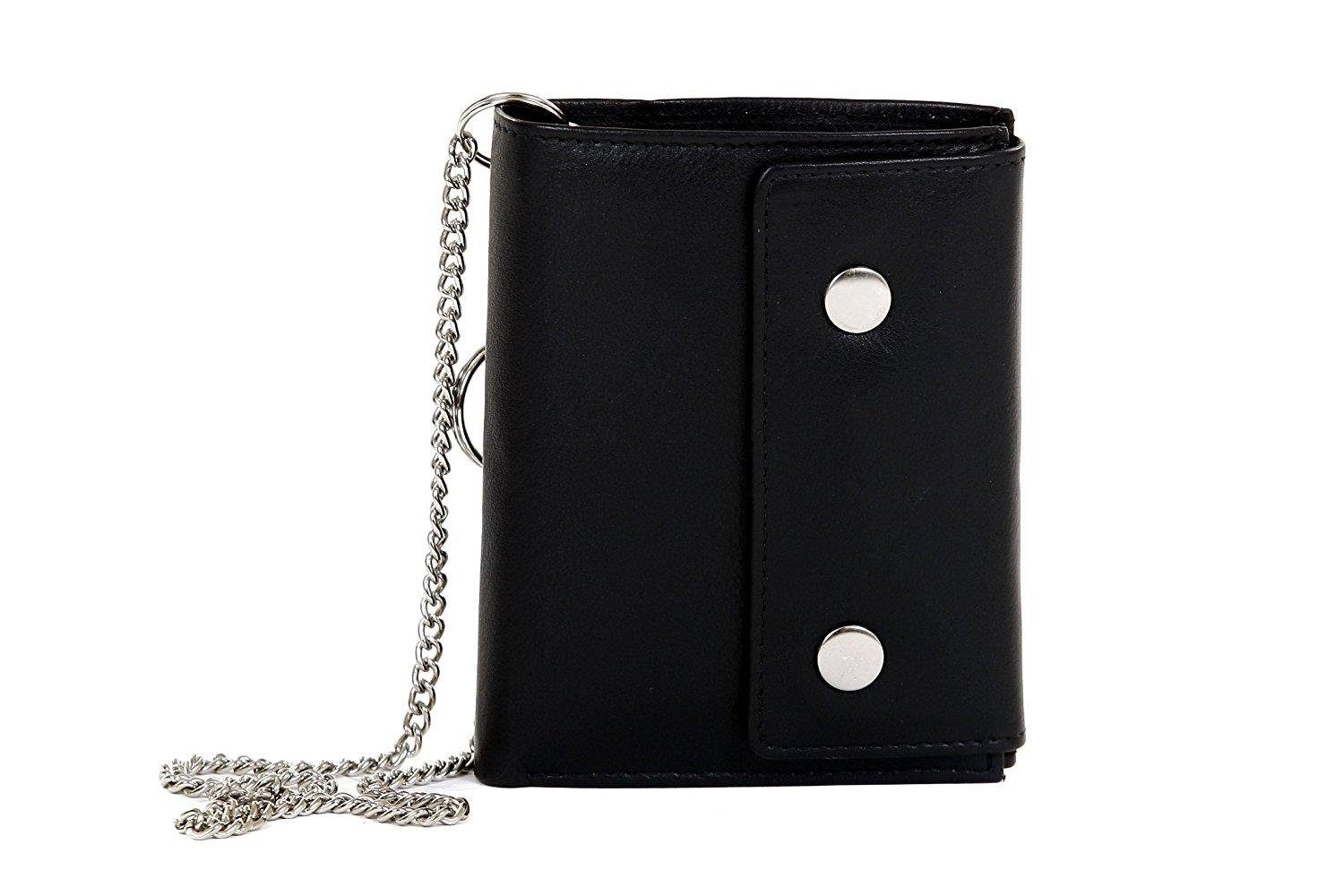 Christian Wippermann Geldbörse Echt Leder Bikerbörse Lederbörse Kettenbörse günstig online kaufen