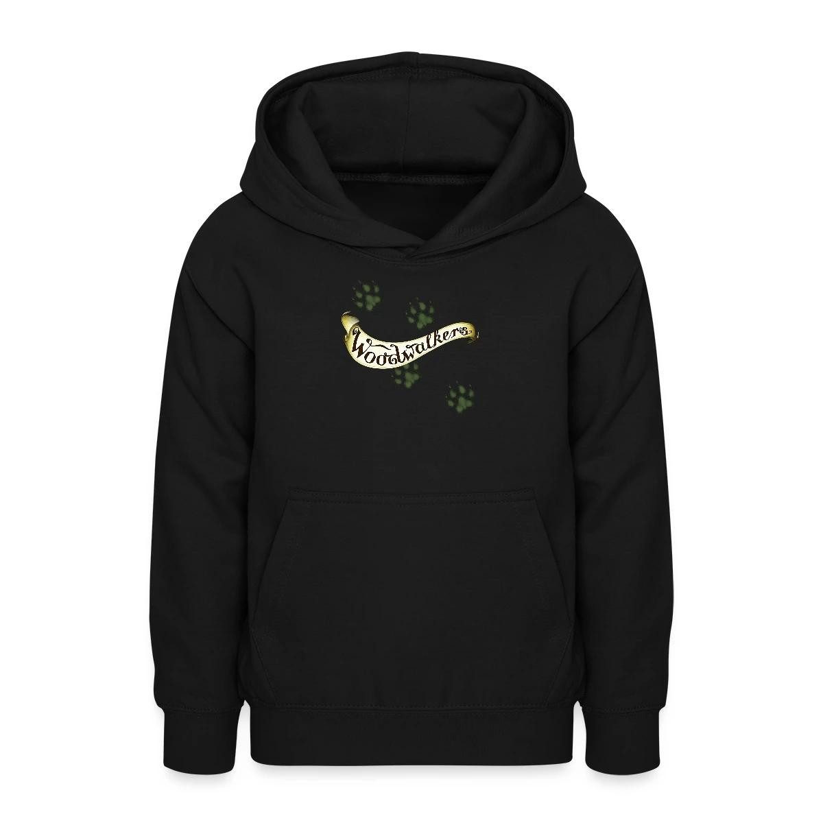 Hoodie Woodwalkers Logo-Schriftzug Und Pfotenabdrücken Teenager Hoodie