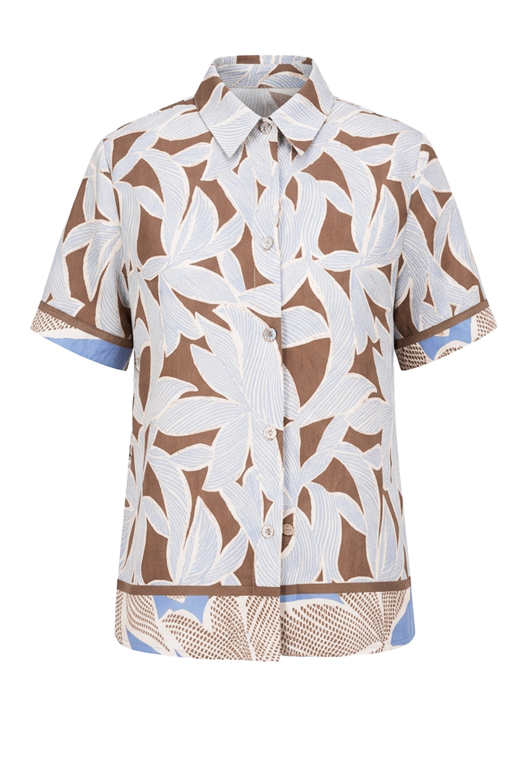 bianca Druckbluse ALICE in floralem Mustermix in Trendfarbe