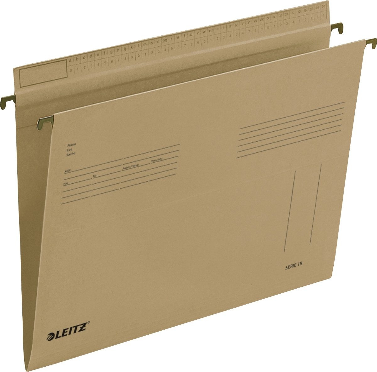 Hefter Hängemappe SERIE 18 A4 Karton braun.