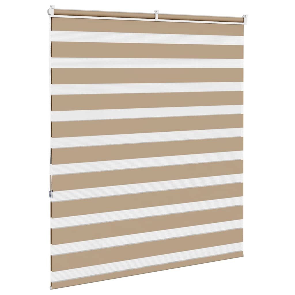 Rollo Doppelrollo Sandbraun 135x150 cm Stoffbreite 130,9 cm Polyester, vidaXL – Bild 4 von 5