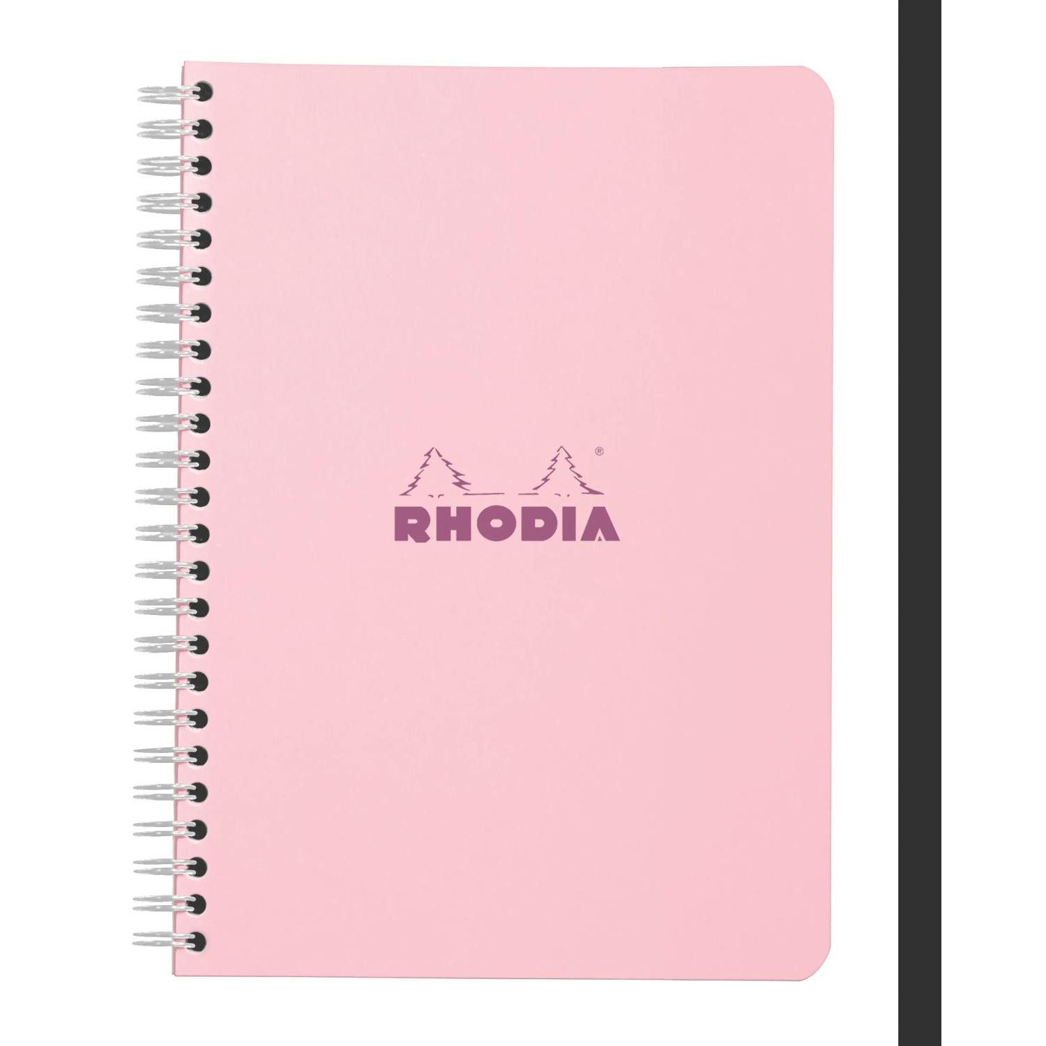 Rhodia Notizheft 10x Rhodia Notizbuch A5 Rosa Lin 60Bl 118125C, Spiralbuch