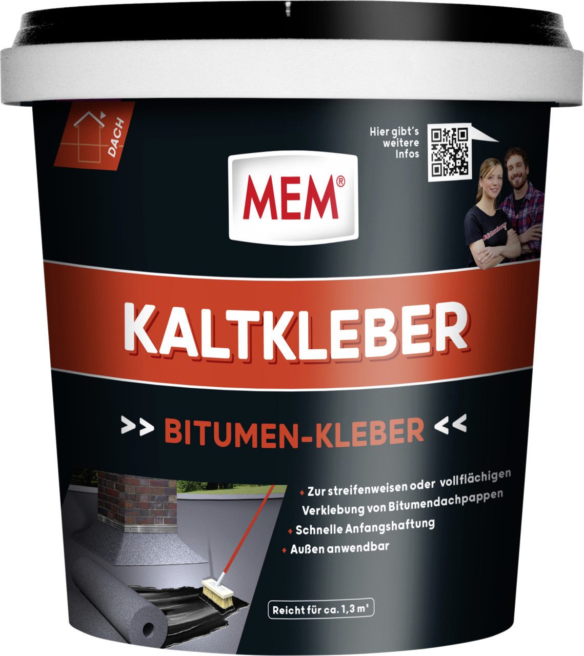 MEM Bauchemie Dichtungsband MEM Bitumen Kaltkleber 800 g