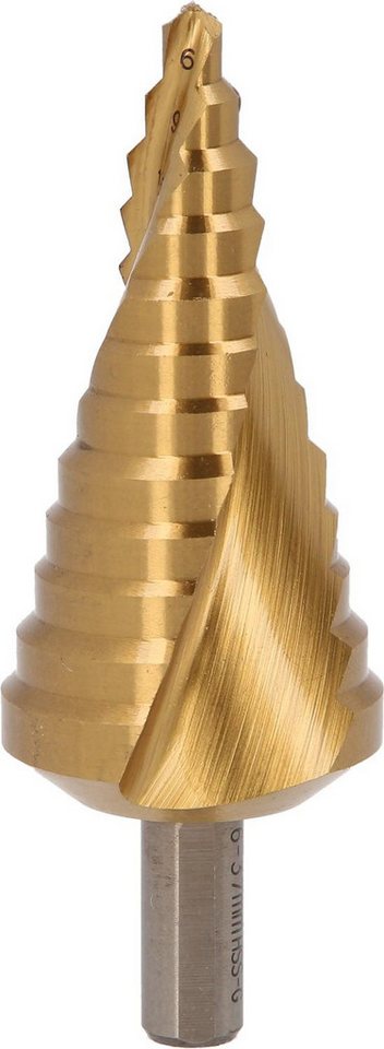 Thumbnail - KS Tools Stufenbohrer HSS-TiN Stufenbohrer,Ø 6-37mm, 12 Stufen