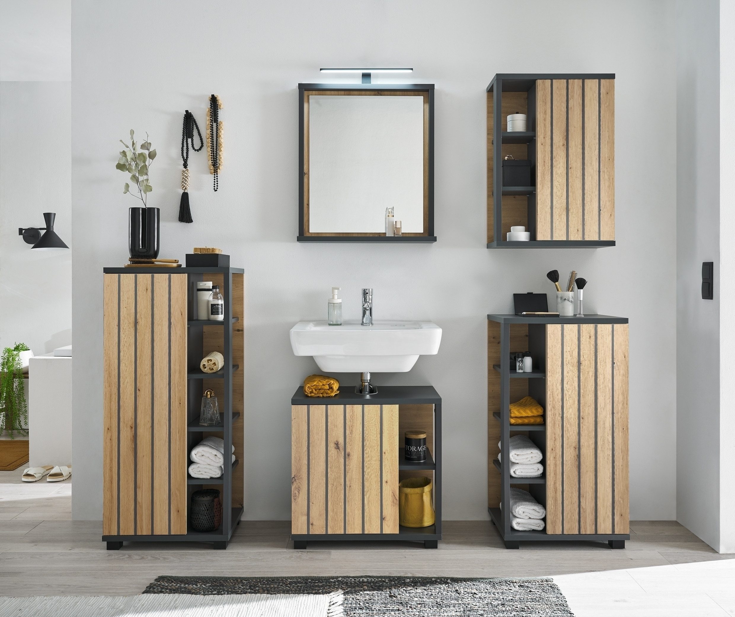 freiraum Badezimmer-Set Nizza, 156 x 190 x 30 cm (B/H/T)