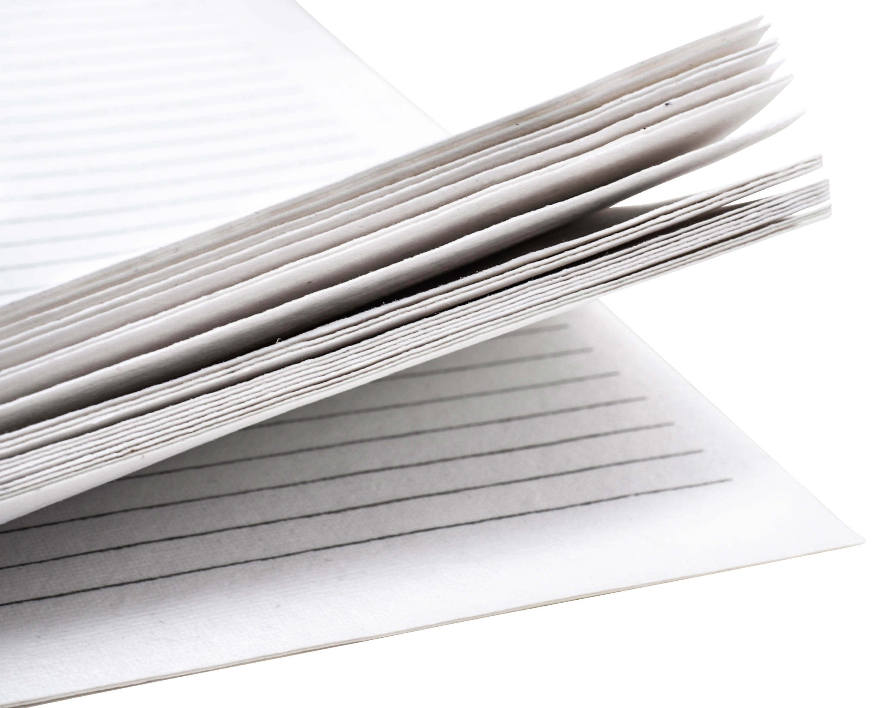Gusti Leder Briefpapier Asterix, Bucheinlage Set Naturpapier Blanko (liniert) Naturpapier -Inlay Papier 5er DIN-A4 A4