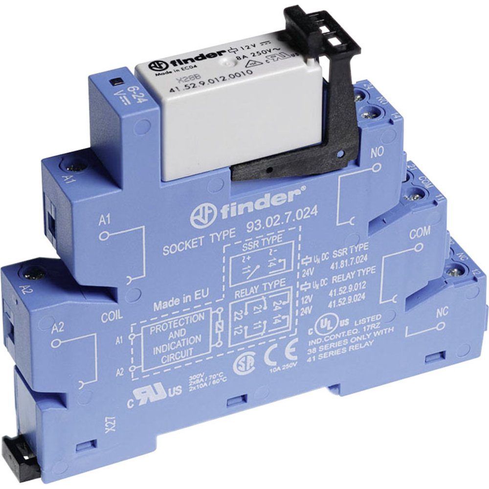 Relais-Modul Finder 38.52.7.060.0050 Koppelrelais 60 V/DC 8 A 2 Wechsler 1 St.