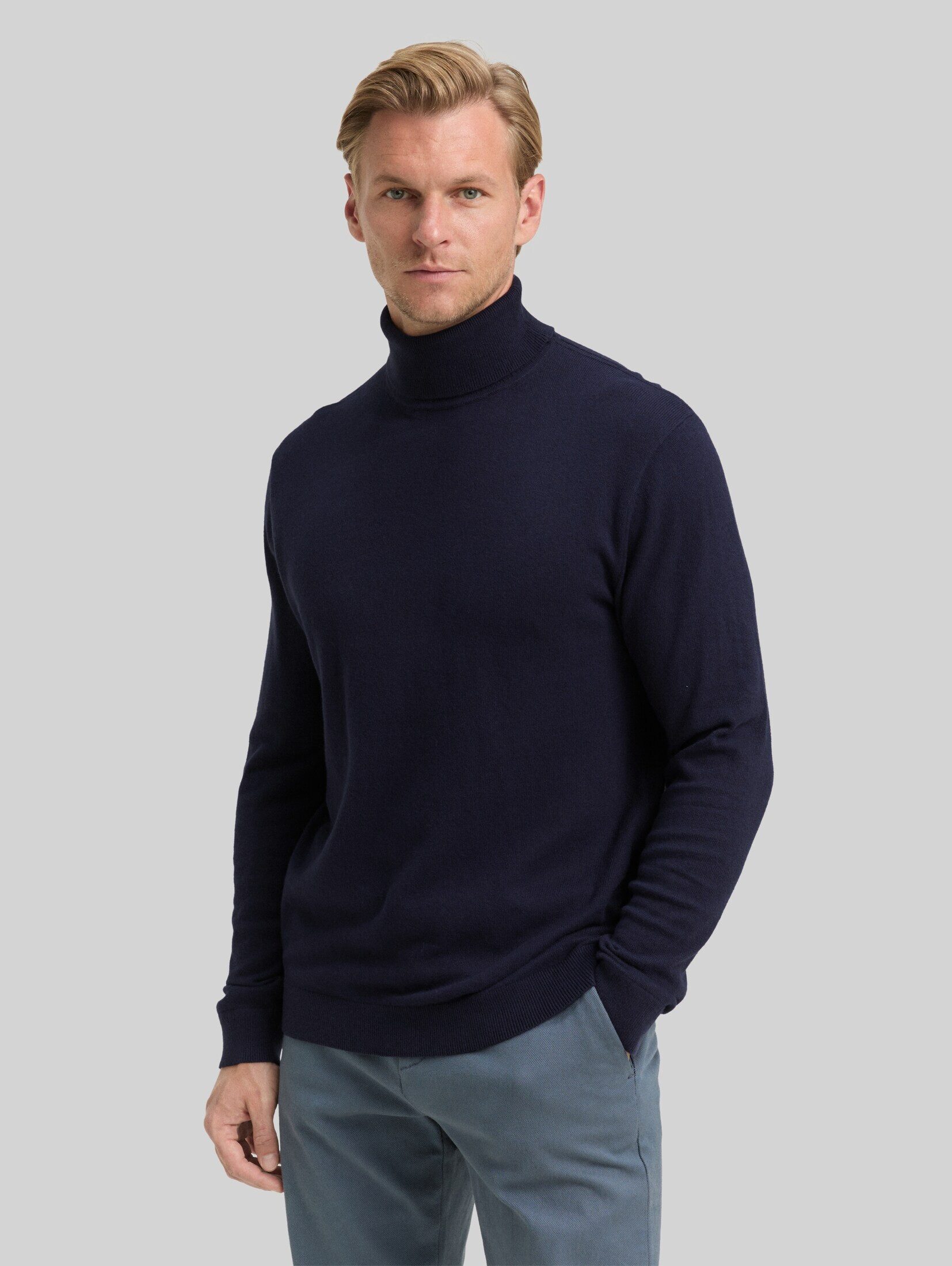 TOM TAILOR Strickpullover Pullover & Strickjacken Rollkragenpullover mit Kaschmir-Anteil