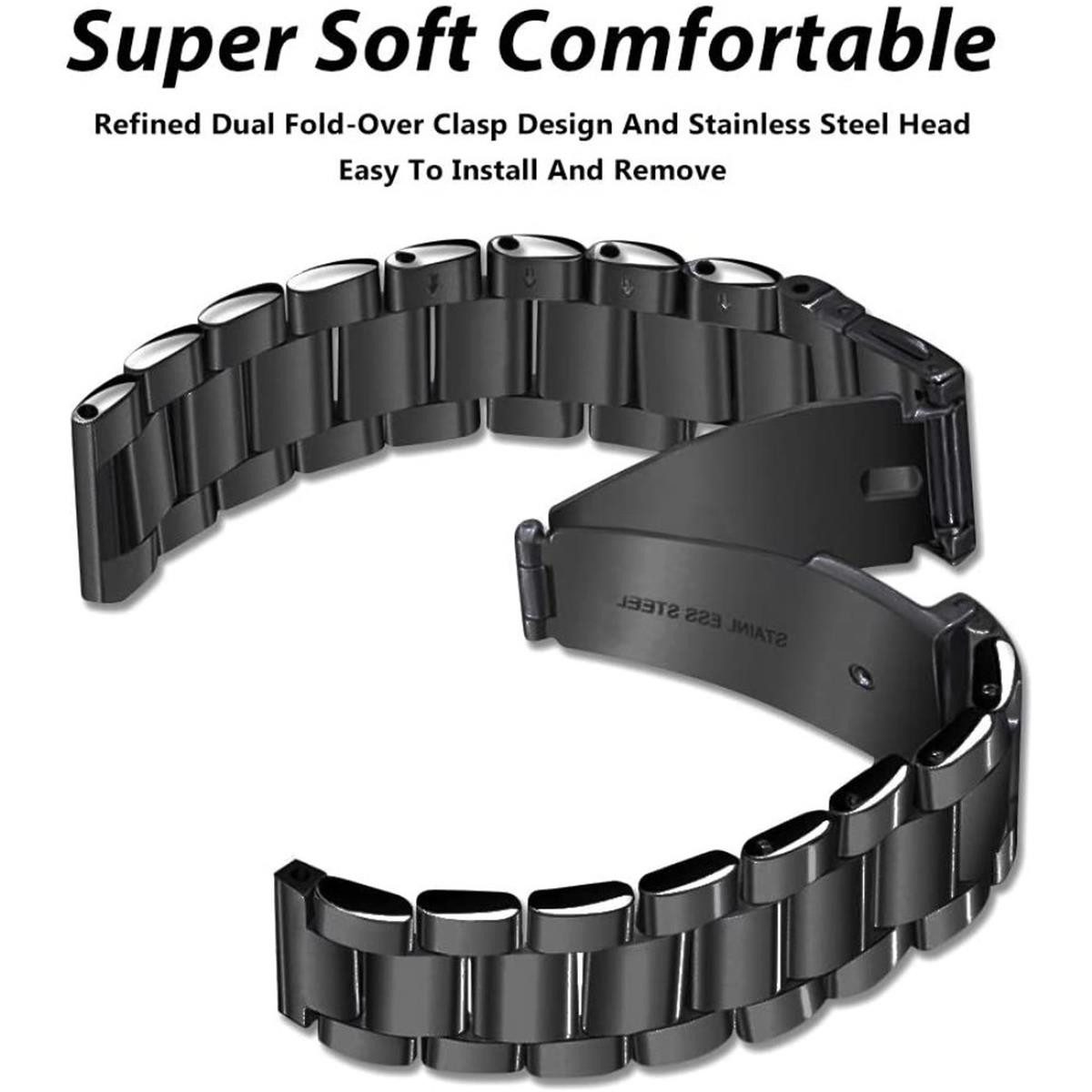 CoverKingz Handyhülle Gliederarmband für Samsung Galaxy Watch 3 45mm/Galaxy Watch 46mm, glänzend