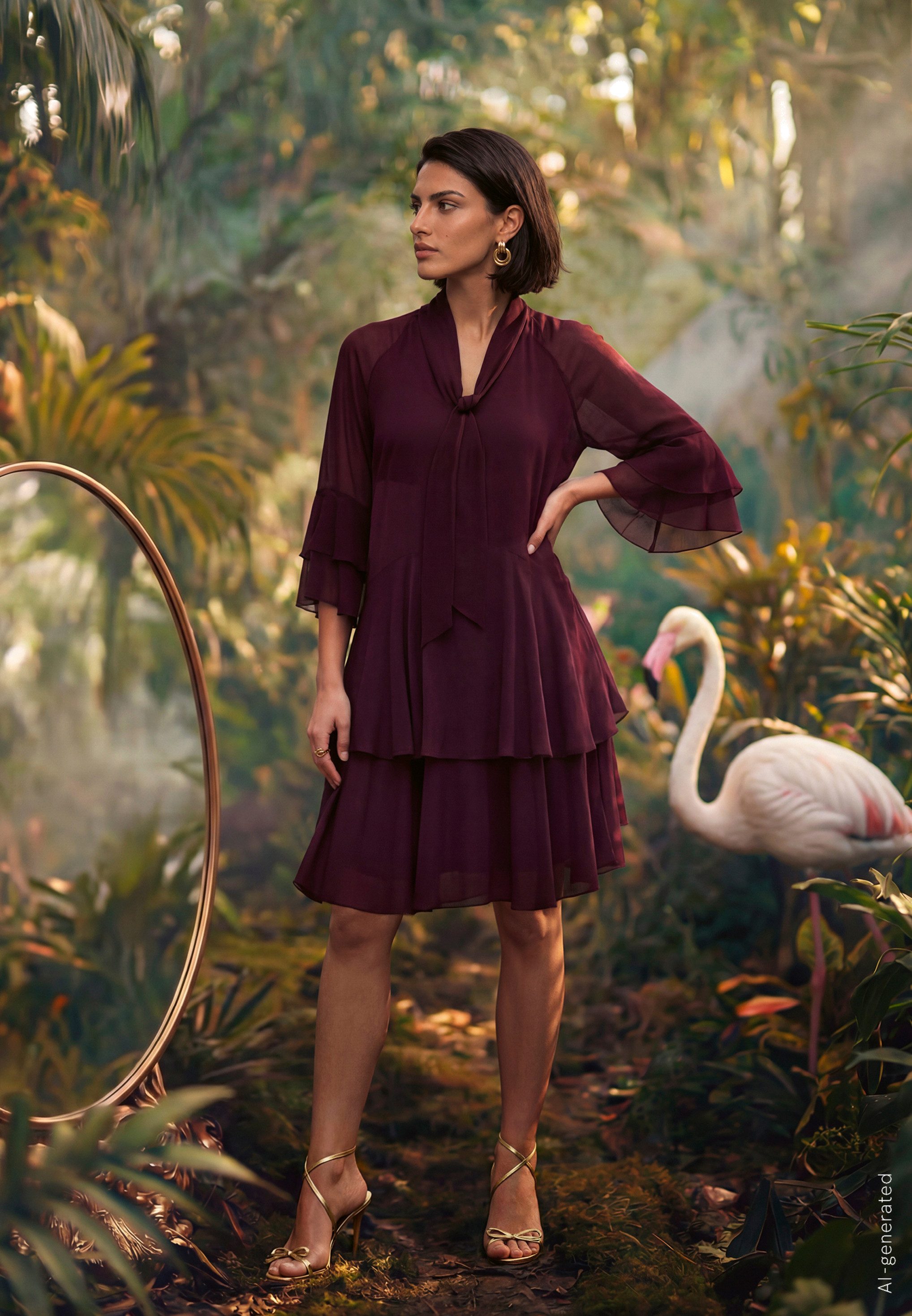 Vera Mont Cocktailkleid Damen im Boho Style